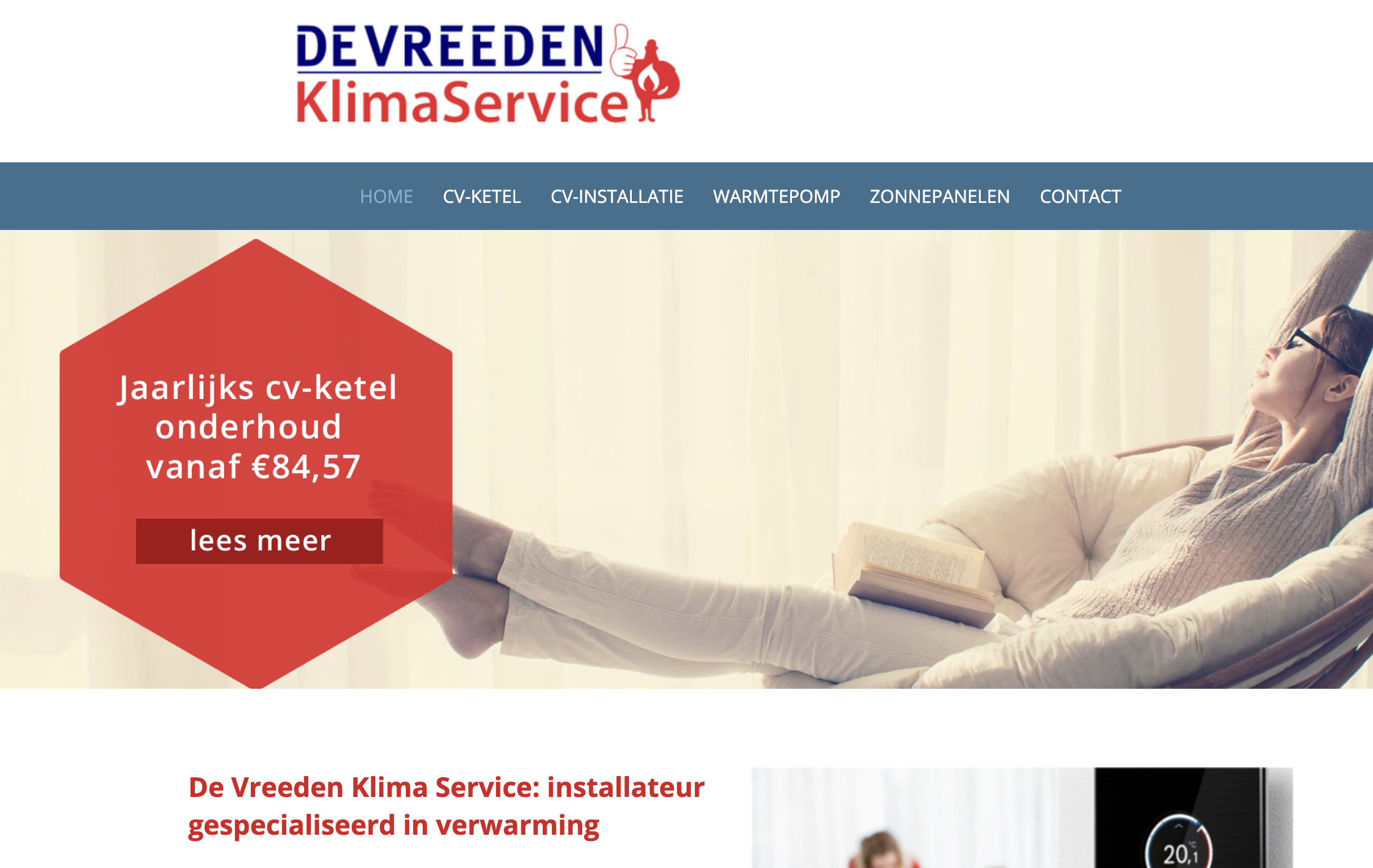 Nieuwe website Vreeden Klimaservice: ontdek de CV-ketel kiezer en offerte module!